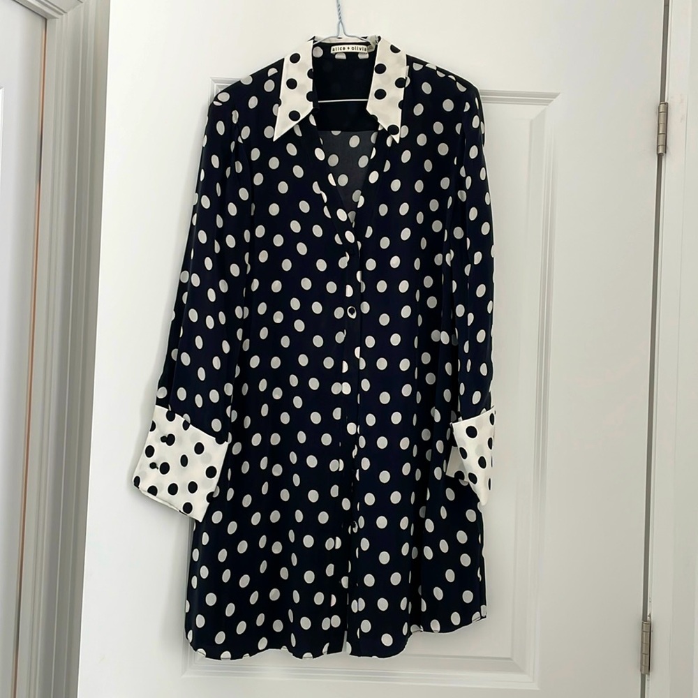 Stunning Alice and Olivia polka dot dress